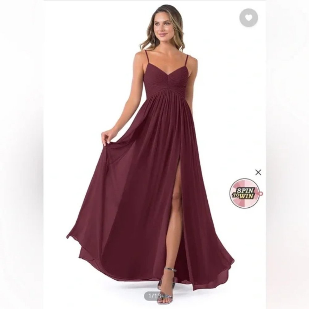 Azazie Alia Dress NWT Cabarnet size A4
